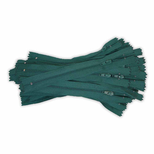 COSTUMAKERS Bulk Packed Light Weight Closed End Zipper 18cm (7 in.) - Dark Green