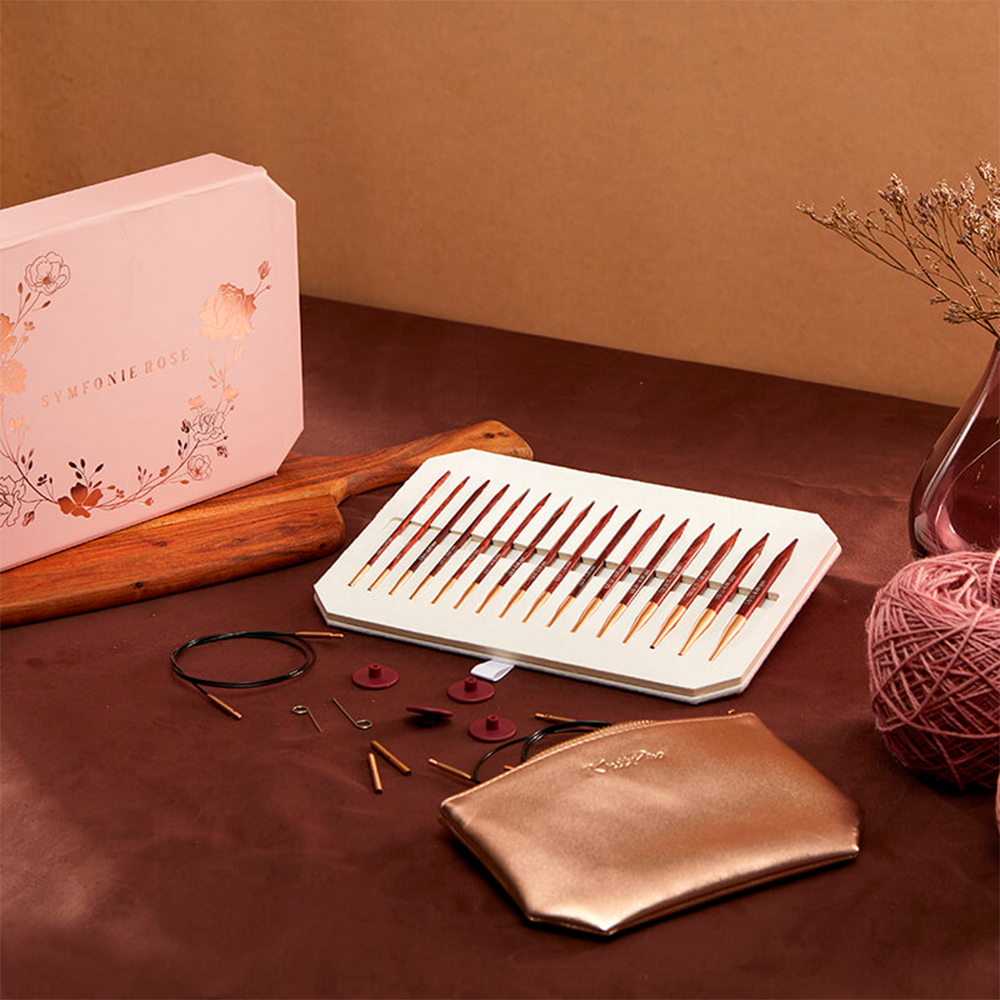 KNITPRO Symfonie Rose Interchangeable Needle Deluxe Set, product code 20718