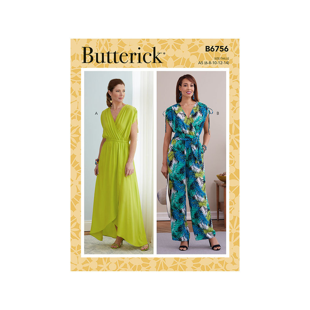 BUTTERICK B6756 Misses Dress & Jumpsuit