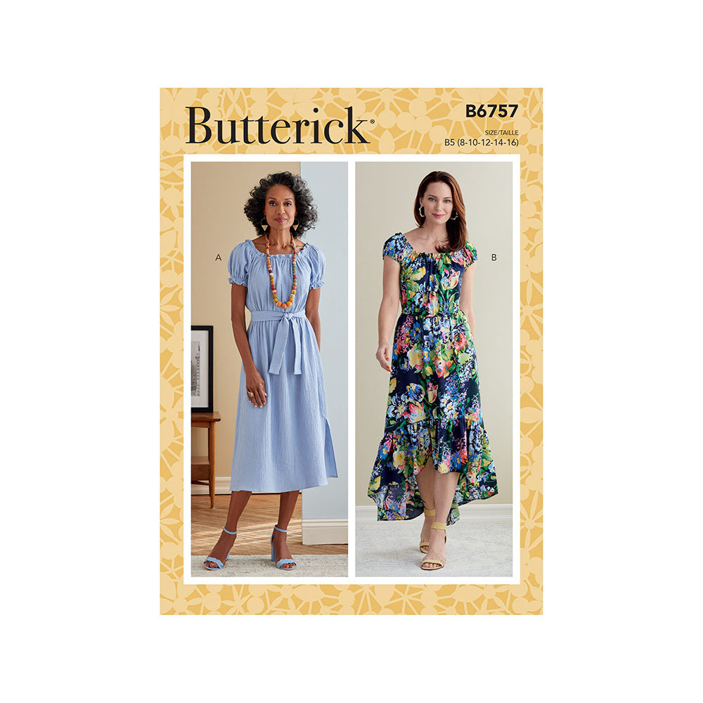 BUTTERICK B6757 Misses Dress & Sash