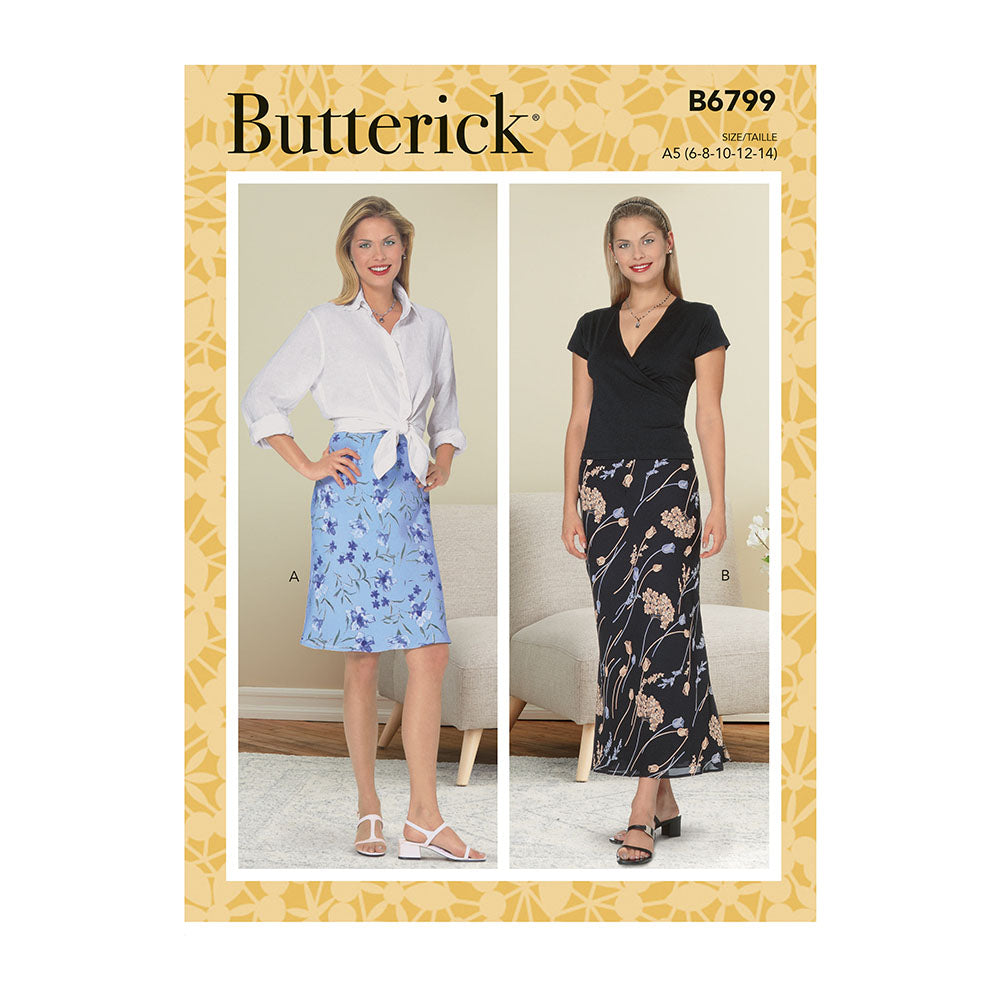 BUTTERICK B6799 Misses A-Line Skirt