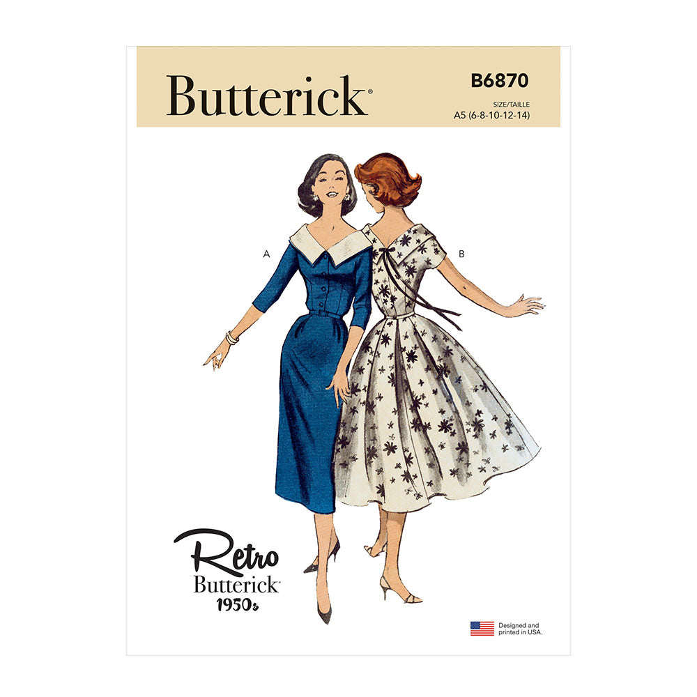 BUTTERICK B6870 Misses' Dress and Belt