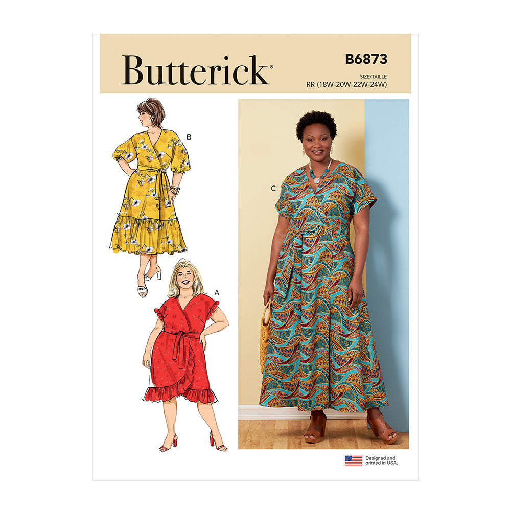 BUTTERICK B6873 Women'S Dress and Sash