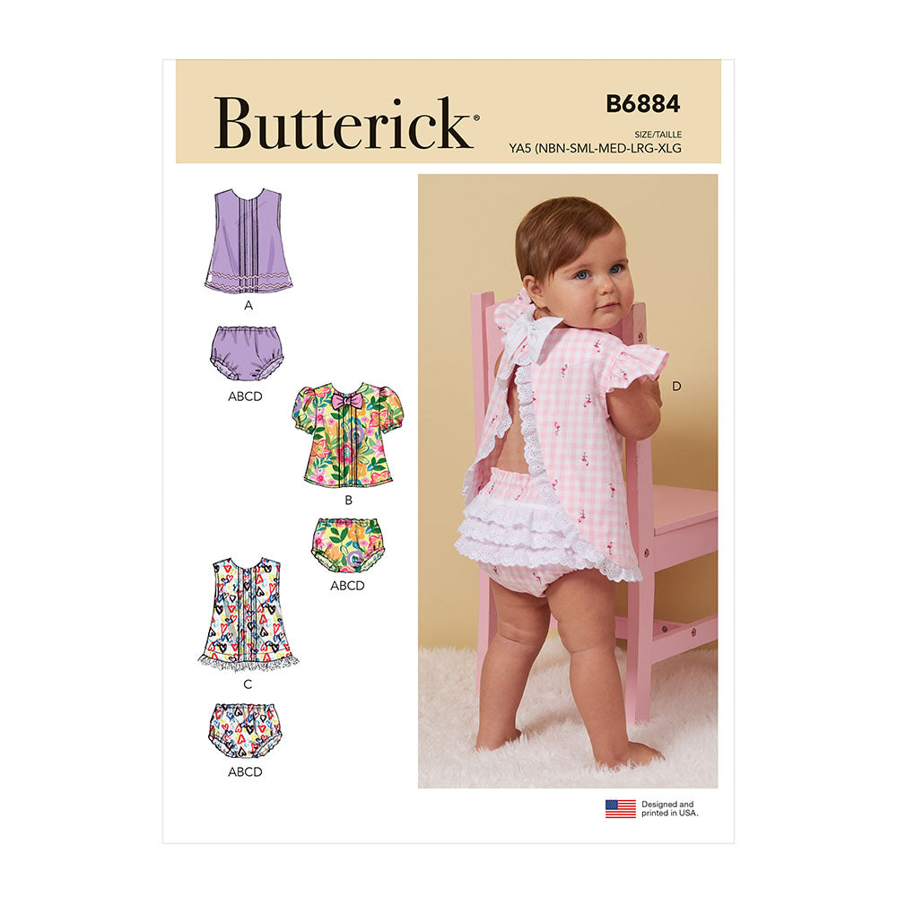 BUTTERICK B6884 Infants' Top and Panties