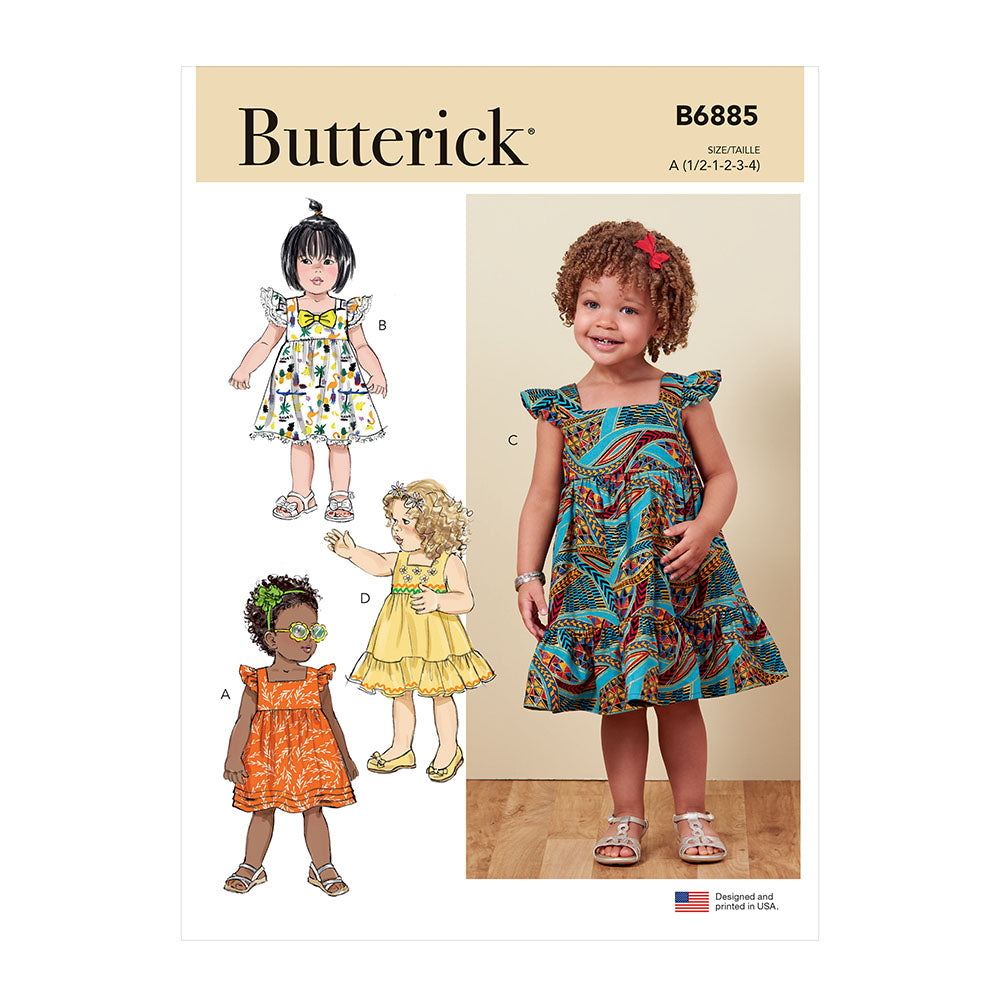 BUTTERICK B6885 Toddlers' Dress