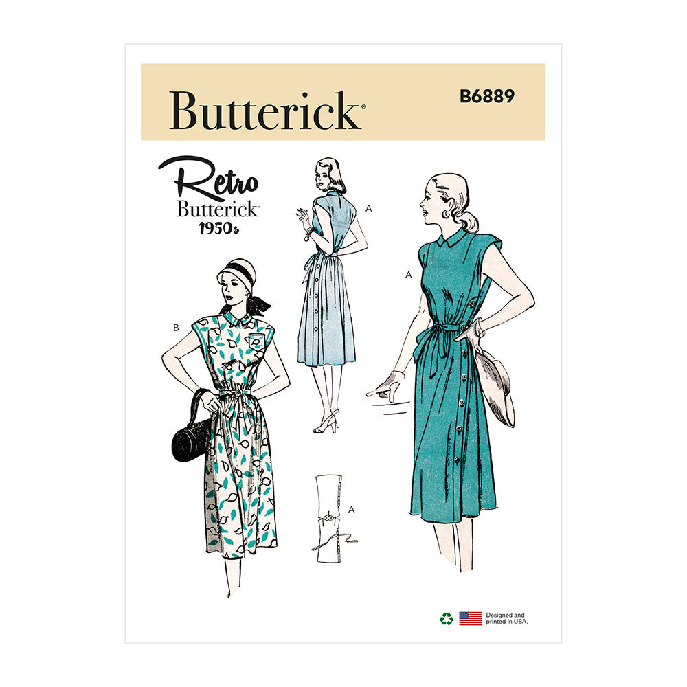 BUTTERICK B6889 Misses Side-Button Dress