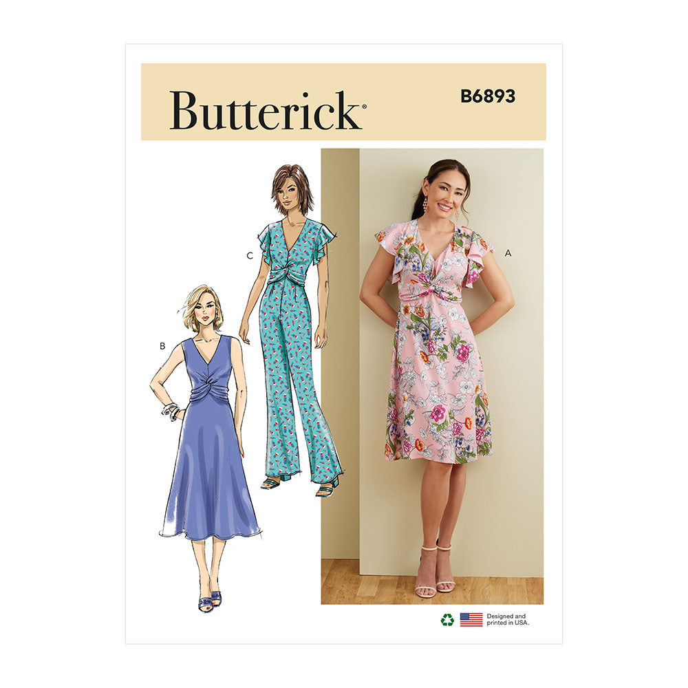 BUTTERICK B6893 Misses' Dress, Jumpsuit