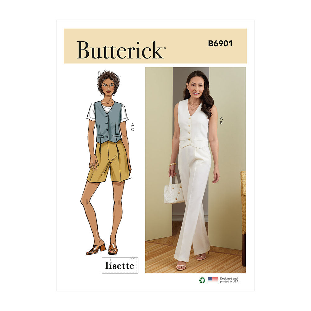 BUTTERICK B6901 Miss Vest, Pants, Shorts