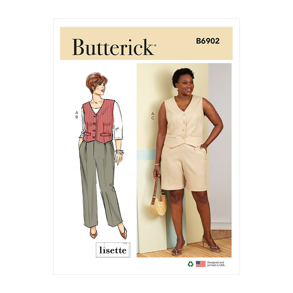 BUTTERICK B6902 Women Vest, Pant, Shorts