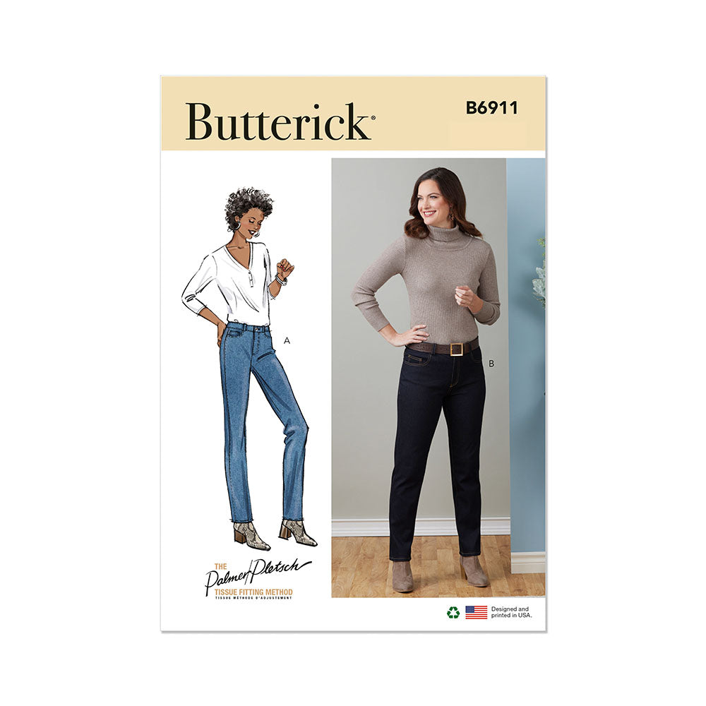 BUTTERICK B6911 Misses' Jeans By Palmer/Pletsch