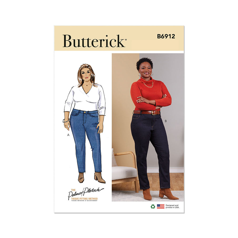 BUTTERICK B6912 Women'S Jeans By Palmer/Pletsch