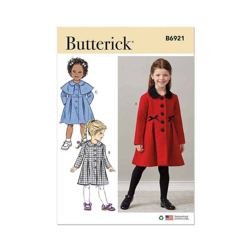 BUTTERICK B6921 Children'S Coat