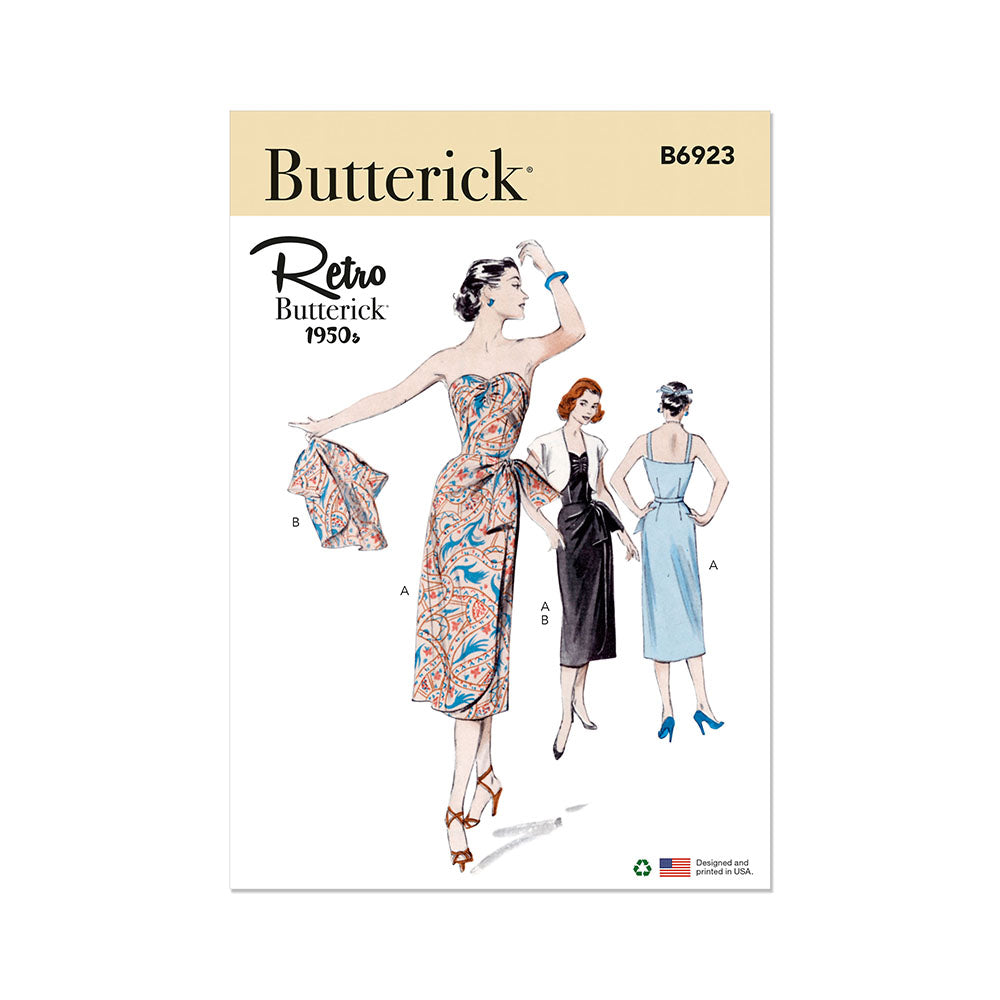 BUTTERICK B6923 Misses' Dress and Bolero Jacket