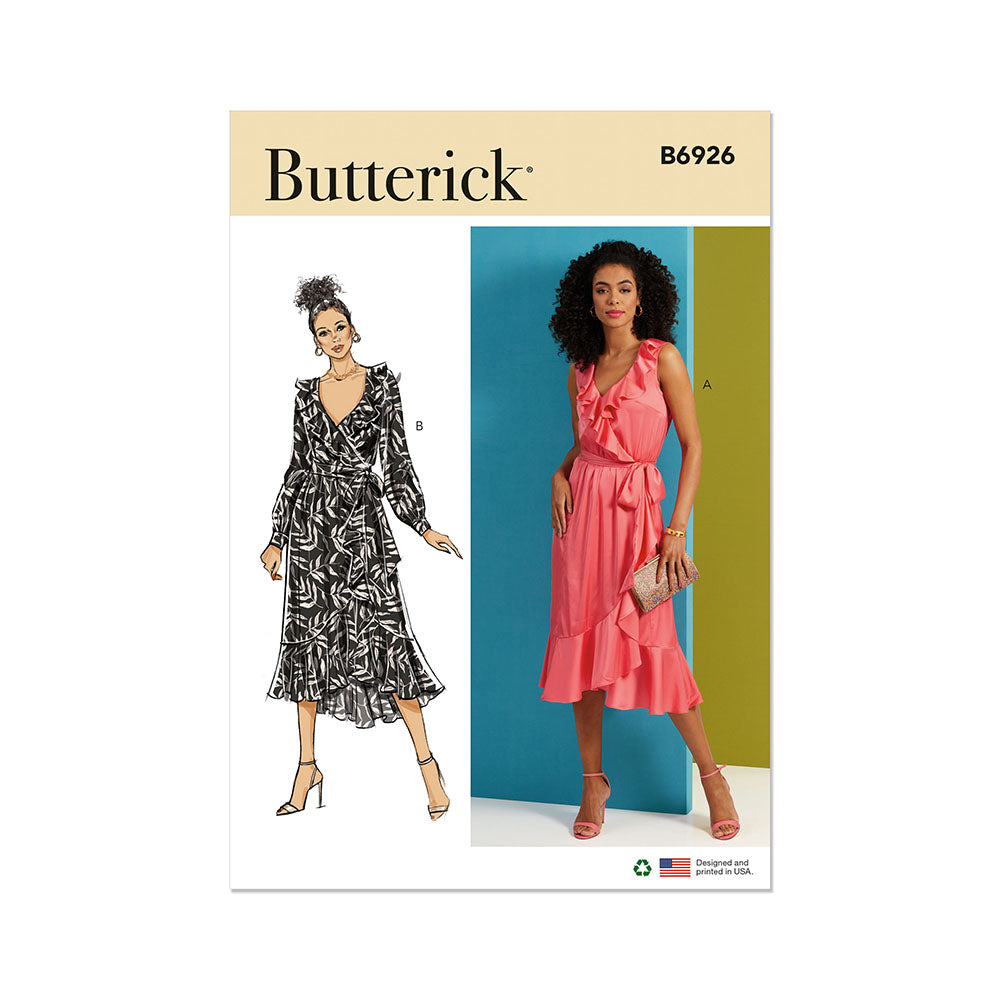 BUTTERICK B6926 Misses' Dress and Sash