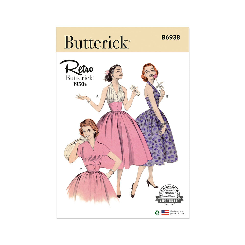 BUTTERICK B6938 Misses' Halter Dress and Jacket