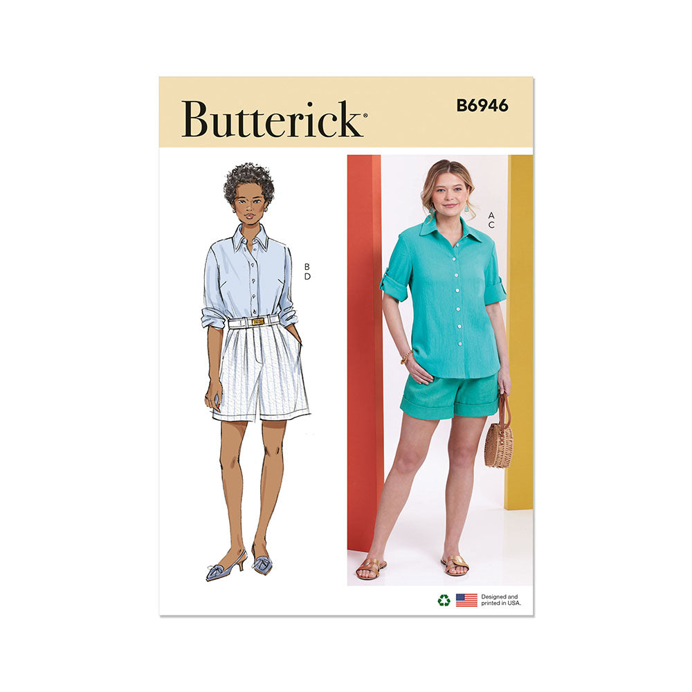 BUTTERICK B6946 Misses' Shirts and Shorts
