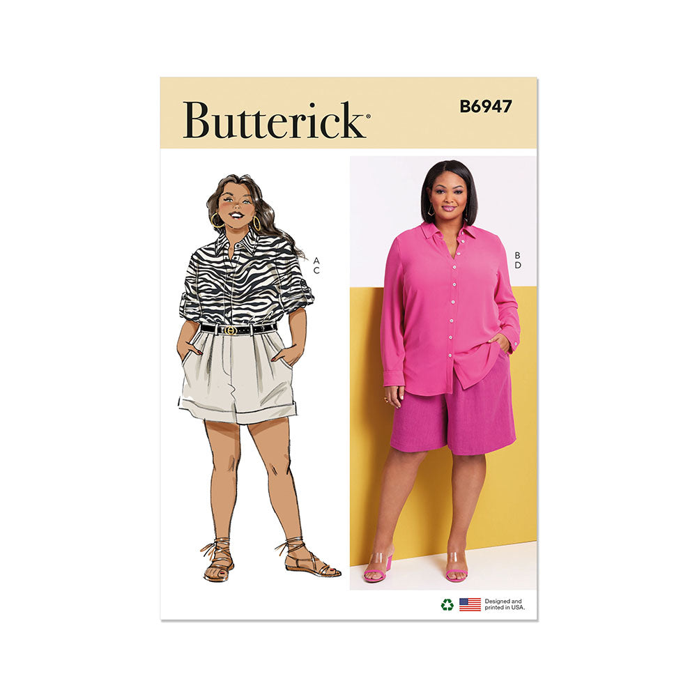BUTTERICK B6947 Women'S Shirts and Shorts