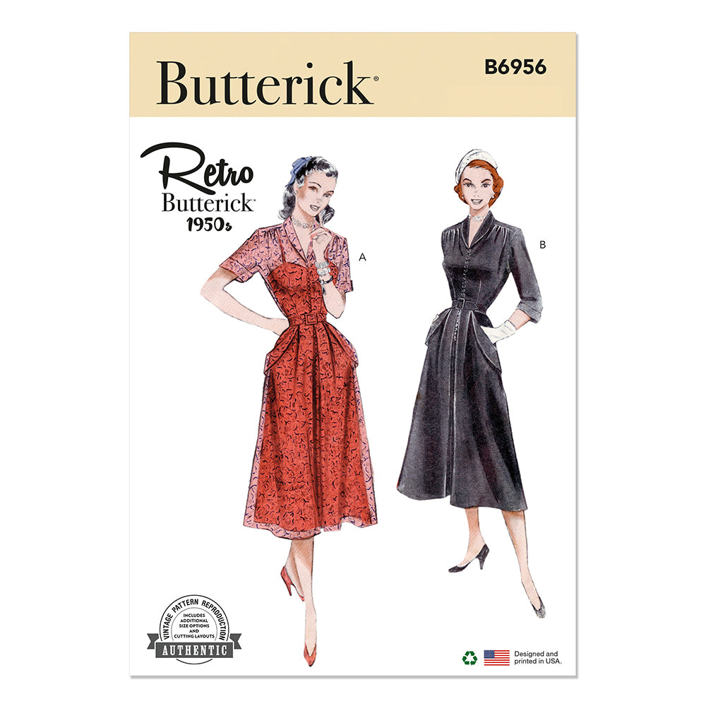 BUTTERICK B6956 Misses' Dress With Sleeve Variations