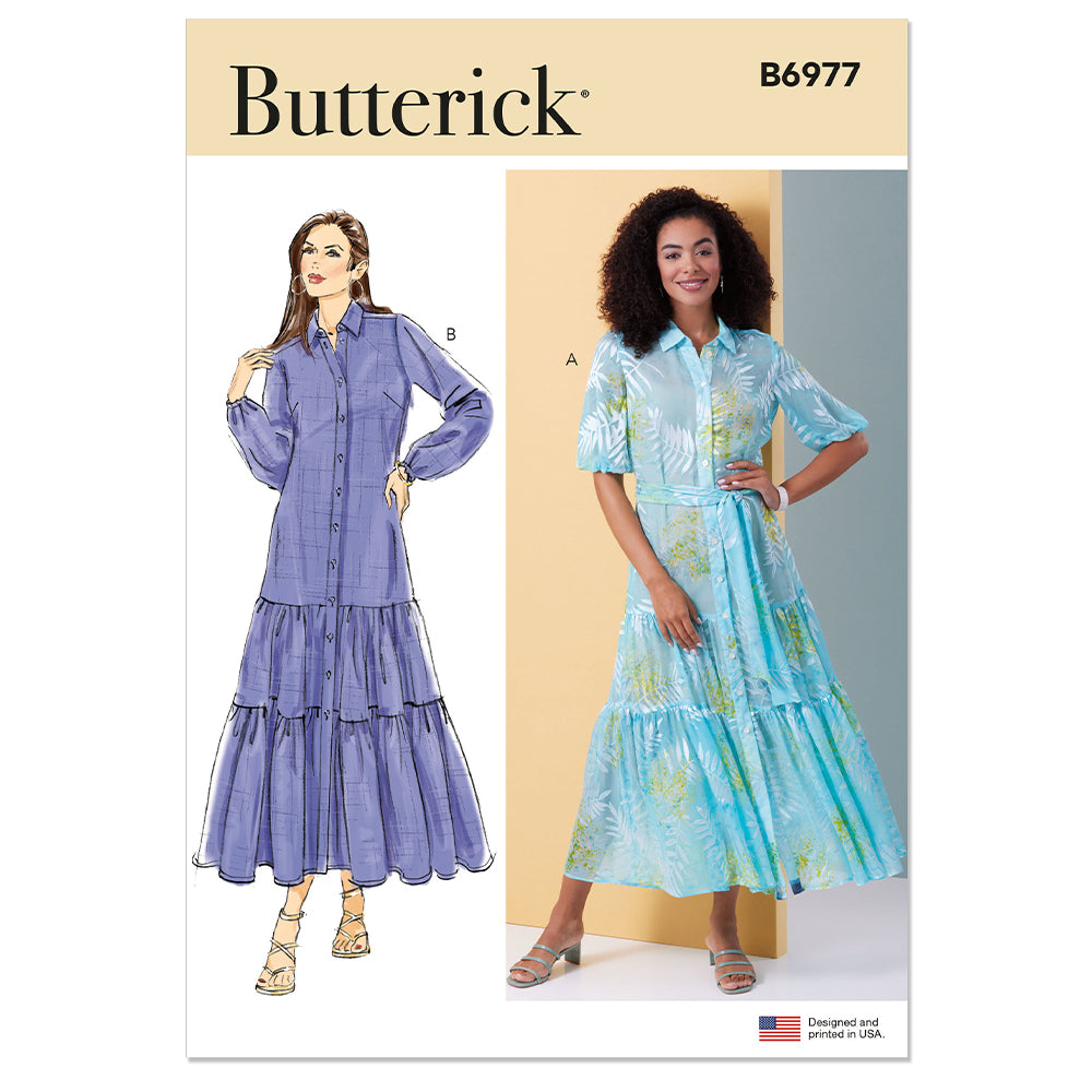 BUTTERICK B6977 Misses' Dress and Sash