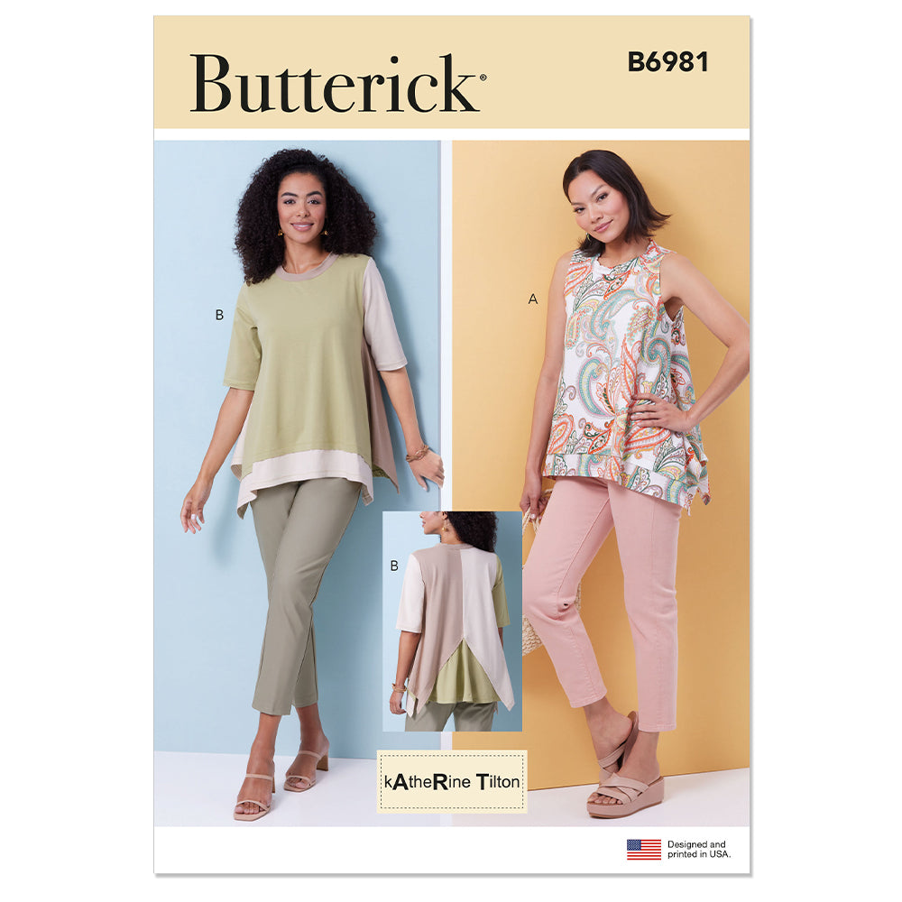 BUTTERICK B6981 Misses' Tops by Katherine Tilton
