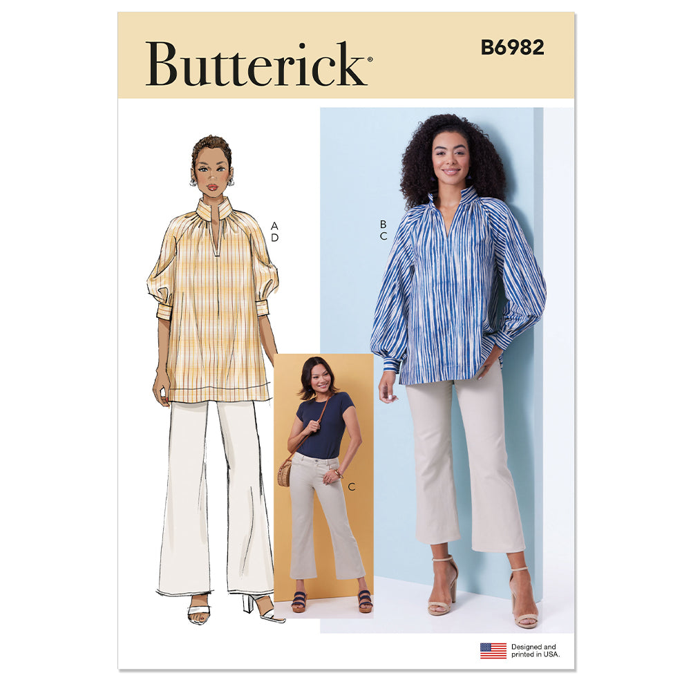 BUTTERICK B6982 Misses' Tunics and Jeans