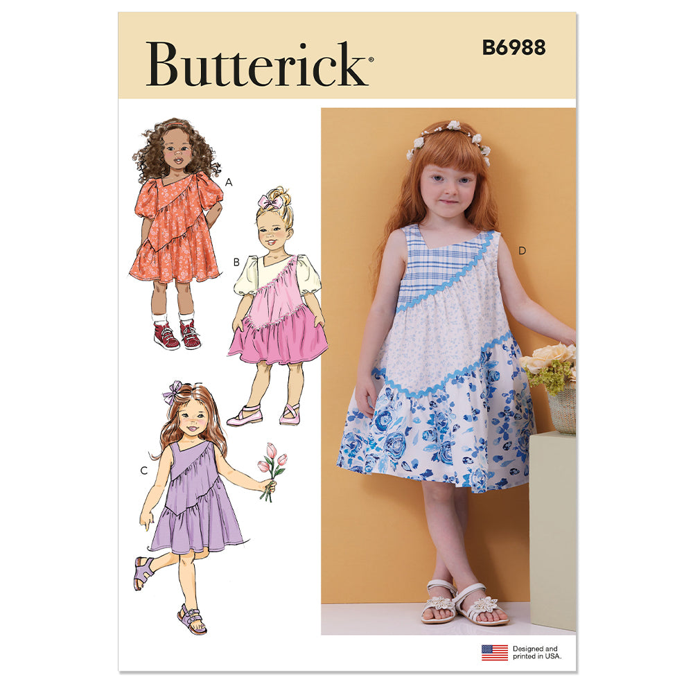 BUTTERICK B6988 Children's Dresses
