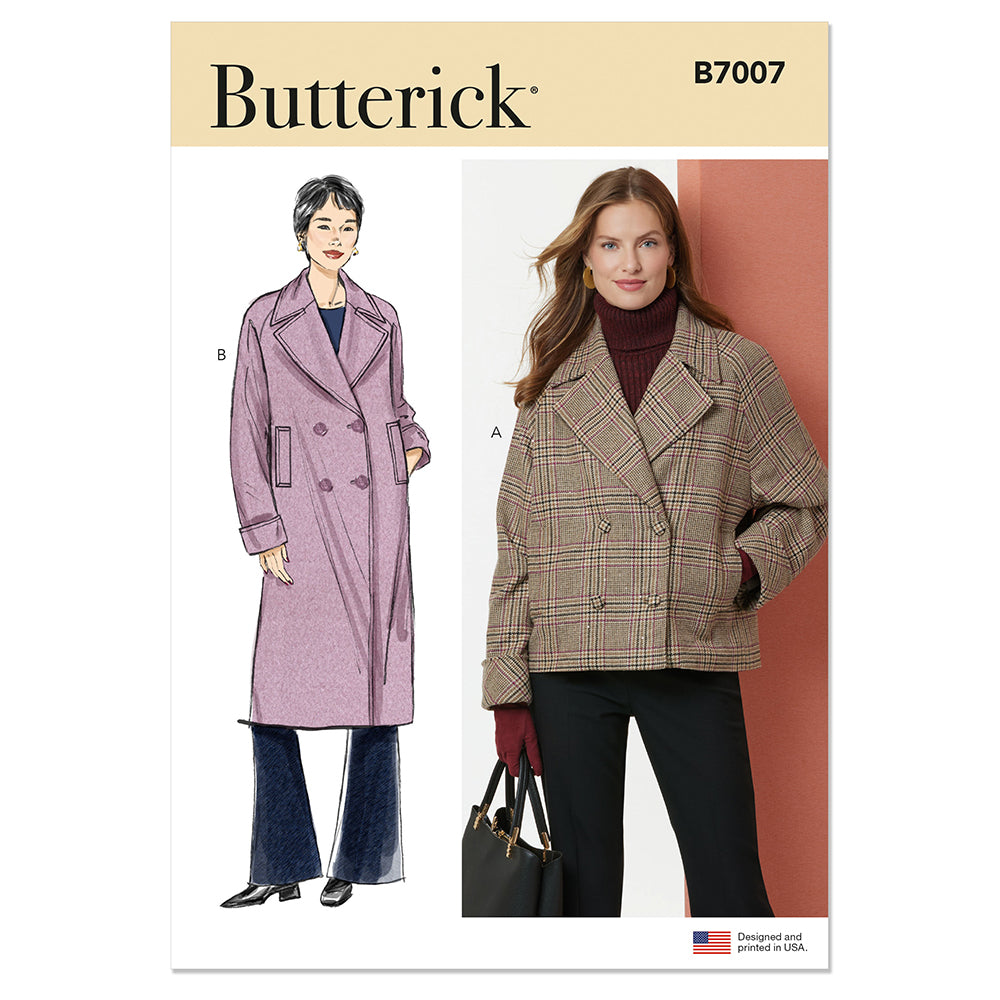 BUTTERICK B7007 Misses' Jacket and Coat