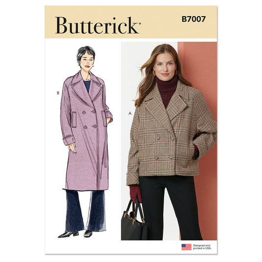 BUTTERICK B7007 Misses' Jacket and Coat