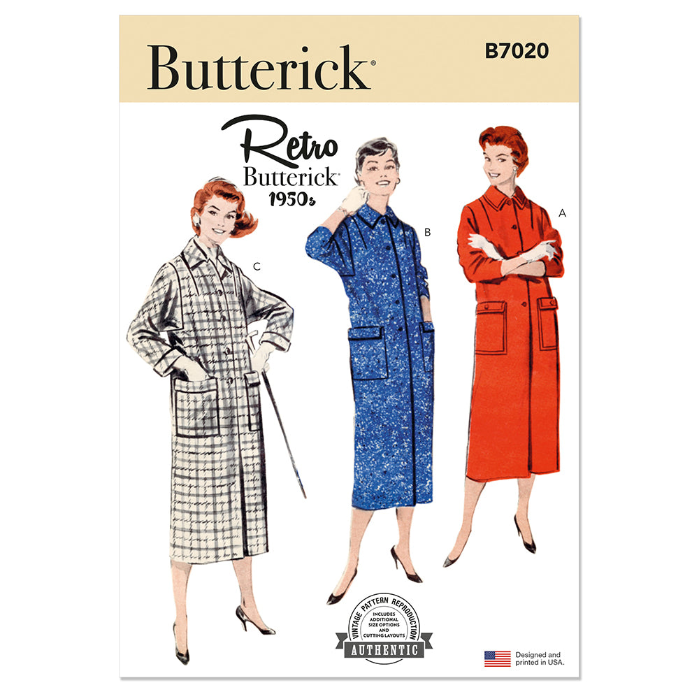 BUTTERICK B7020 Misses' Box Coat