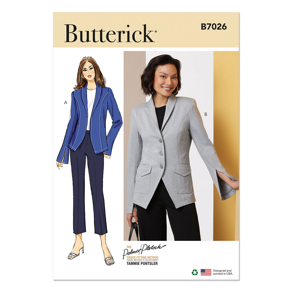 BUTTERICK B7026 Misses' Jackets by Palmer/Pletsch Tammie Ponstler
