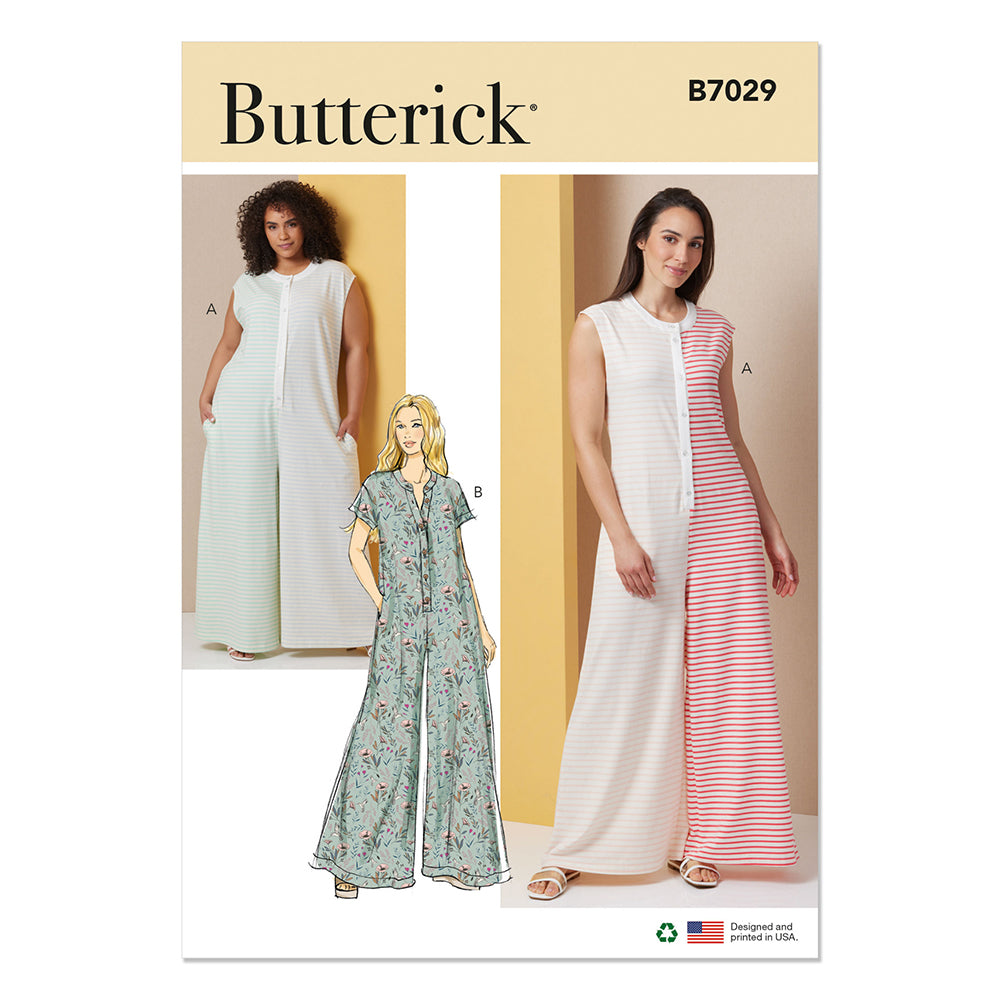 BUTTERICK B7029 Misses' and Women's Knit Jumpsuits