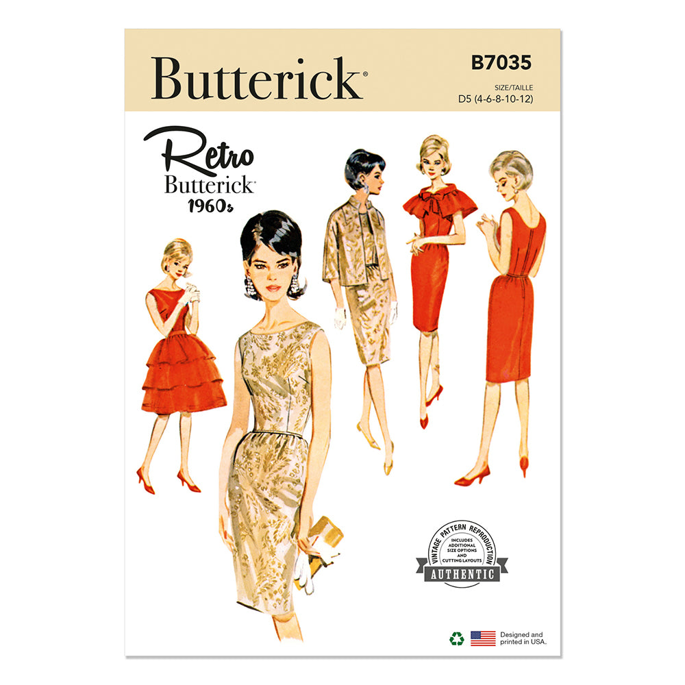 BUTTERICK B7035 Misses' Dress, Jacket, Capelet and Overskirt