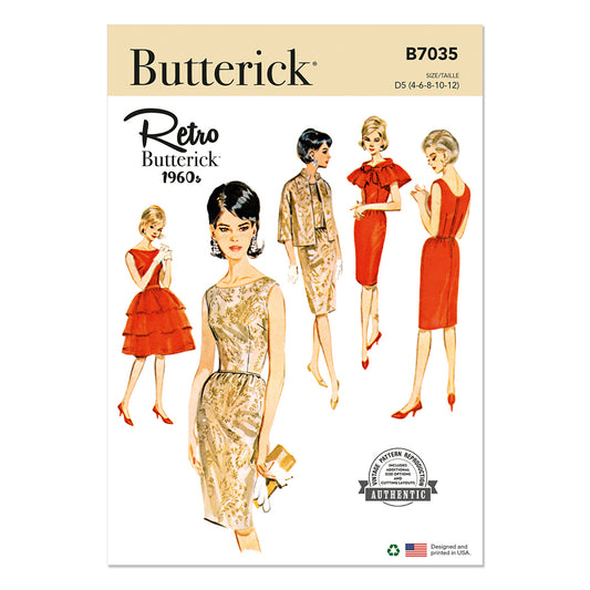 BUTTERICK B7035 Misses' Dress, Jacket, Capelet and Overskirt