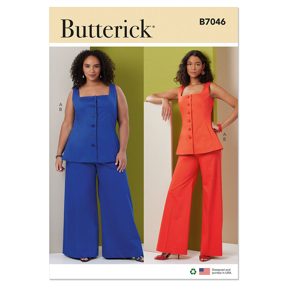 BUTTERICK B7046 Misses' and Women's Top and Pants