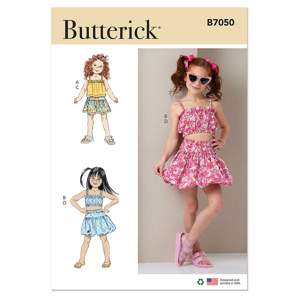 BUTTERICK B7050 Children's Tops and Skirts