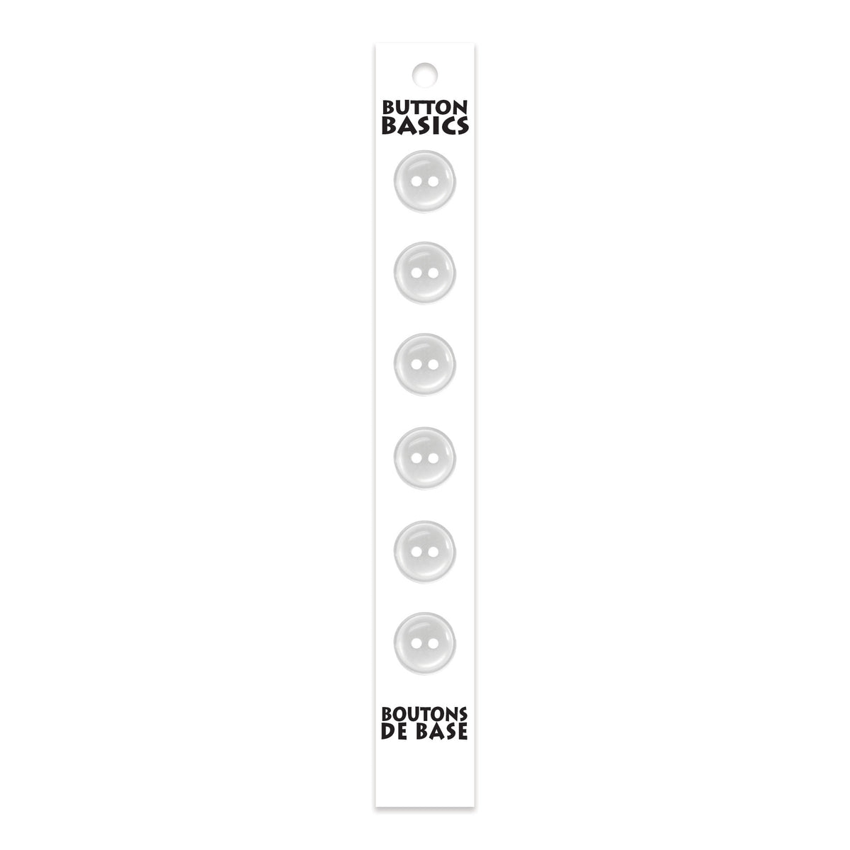 BUTTON BASICS 2-Hole Buttons – 12 mm (1/2 in.) – 6 pcs - verified H.A. Kidd additional view