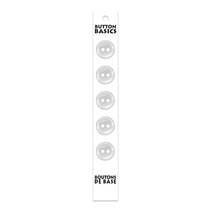 BUTTON BASICS 2-Hole Buttons – 14 mm (1/2 in.) – 5 pcs - verified H.A. Kidd additional view