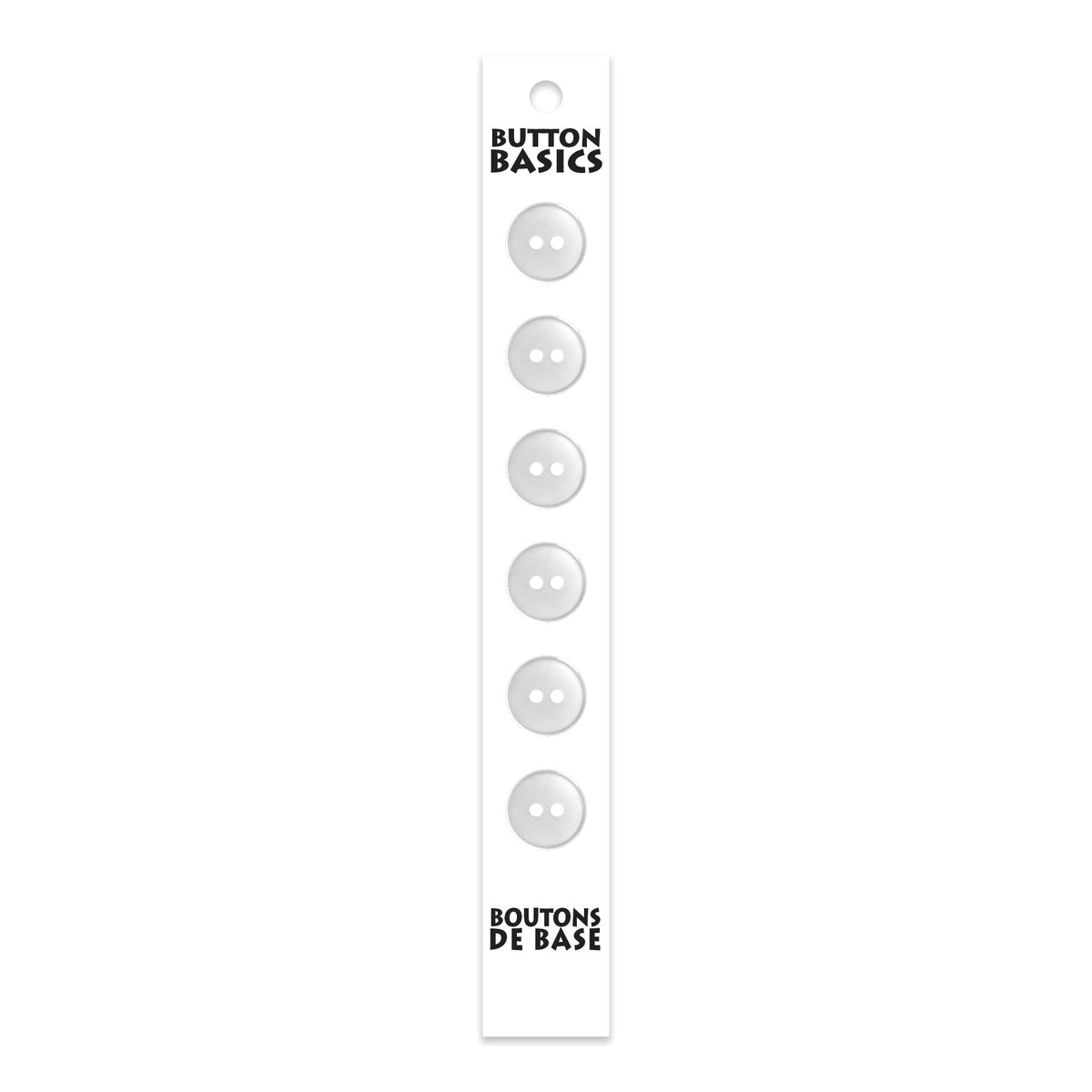 BUTTON BASICS 2-Hole Buttons – 12 mm (1/2 in.) – 6 pcs - verified H.A. Kidd additional view