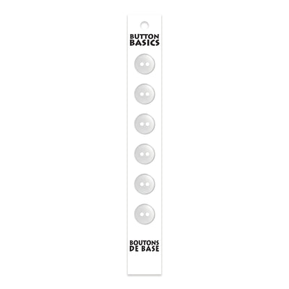 BUTTON BASICS 2-Hole Buttons – 12 mm (1/2 in.) – 6 pcs - verified H.A. Kidd additional view