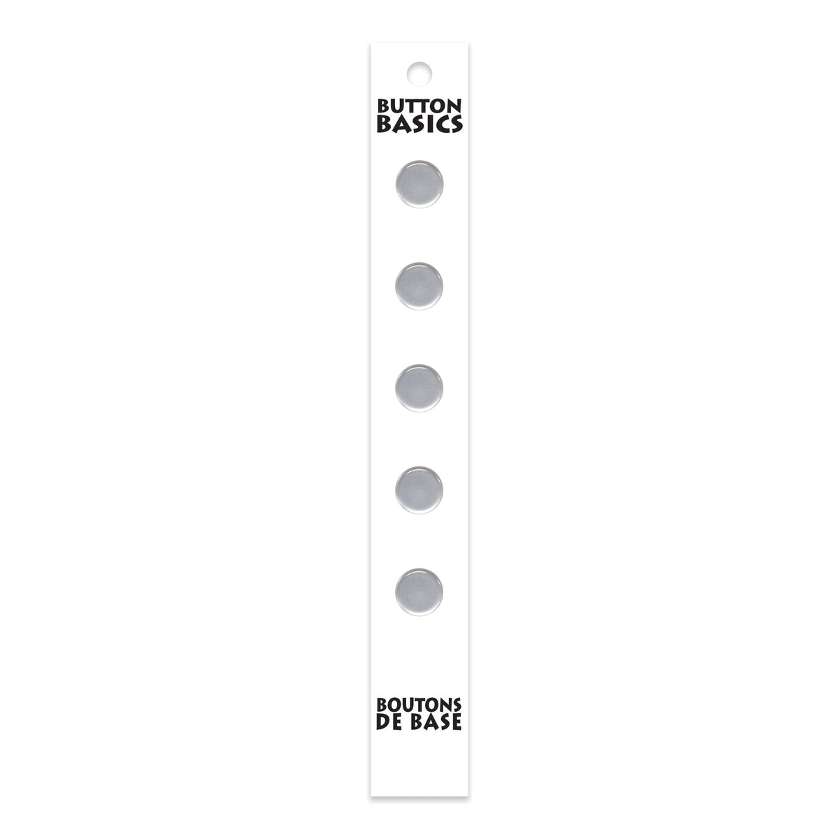 BUTTON BASICS Shank Buttons — 9 mm (3/8 in.) — Clear — 5 pcs - verified H.A. Kidd additional view