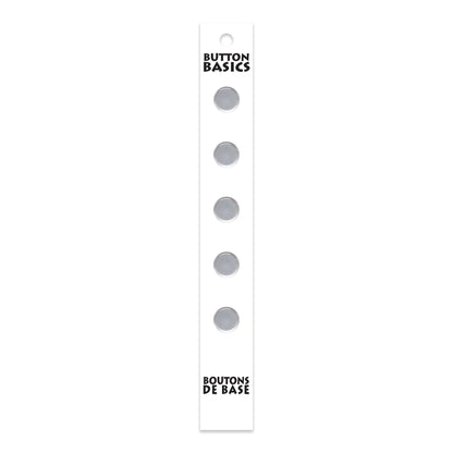 BUTTON BASICS Shank Buttons — 9 mm (3/8 in.) — Clear — 5 pcs - verified H.A. Kidd additional view