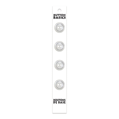 BUTTON BASICS 2-Hole Buttons — 15 mm (5/8 in.) — 4 pcs - verified H.A. Kidd additional view