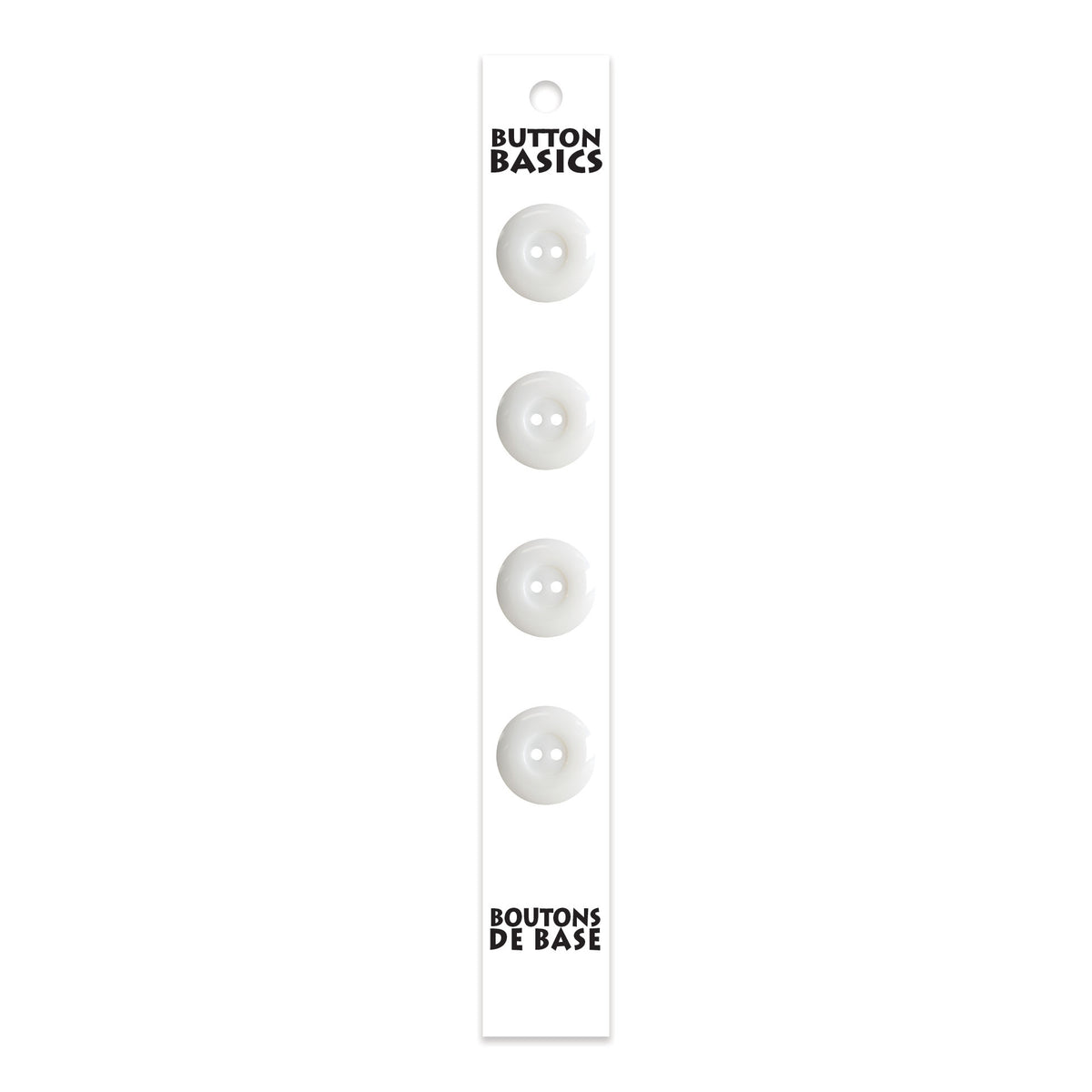 BUTTON BASICS 2 Hole Buttons - 15 mm (5/8 in.) - 4 pcs - verified H.A. Kidd additional view