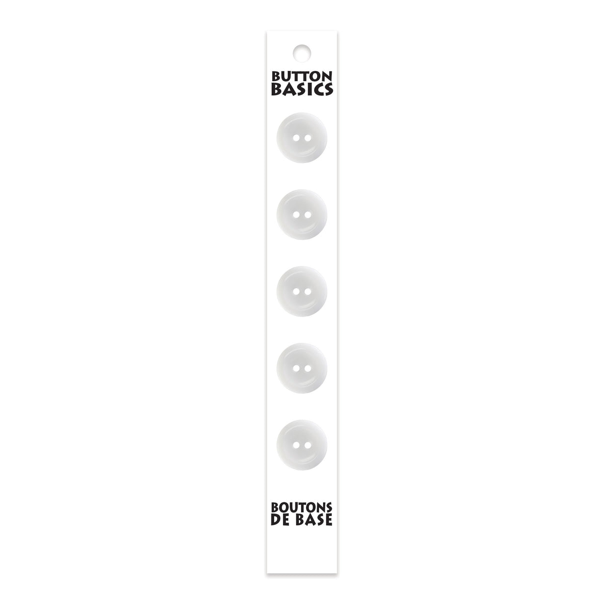 BUTTON BASICS 2-Hole Buttons – 14 mm (1/2 in.) – 5 pcs - verified H.A. Kidd additional view