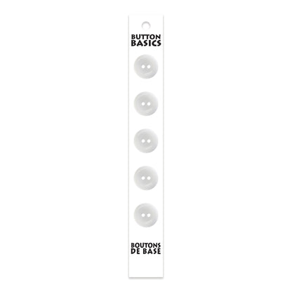 BUTTON BASICS 2-Hole Buttons – 14 mm (1/2 in.) – 5 pcs - verified H.A. Kidd additional view