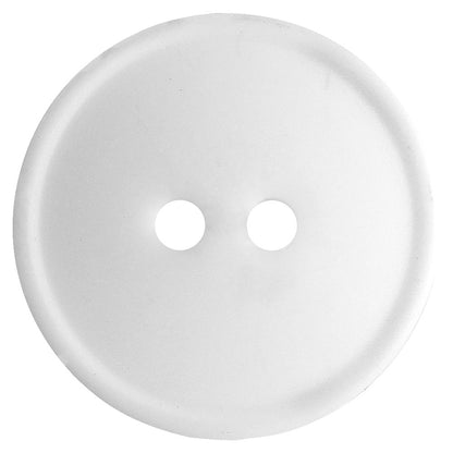 BUTTON BASICS White 14 mm (1/2 in.) 2-hole buttons, 4-piece pack