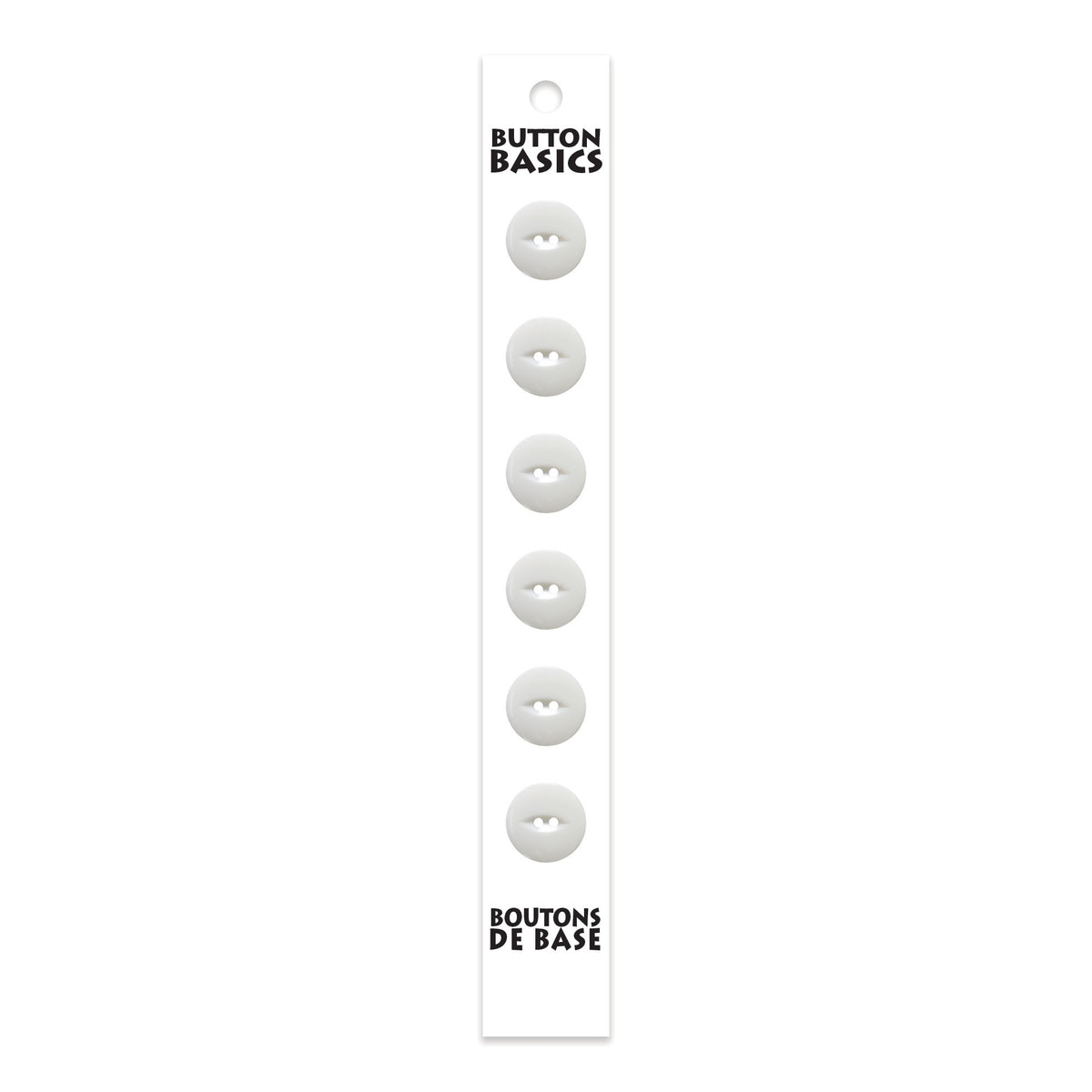 BUTTON BASICS 2-Hole Buttons – 12 mm (1/2 in.) – 6 pcs - verified H.A. Kidd additional view