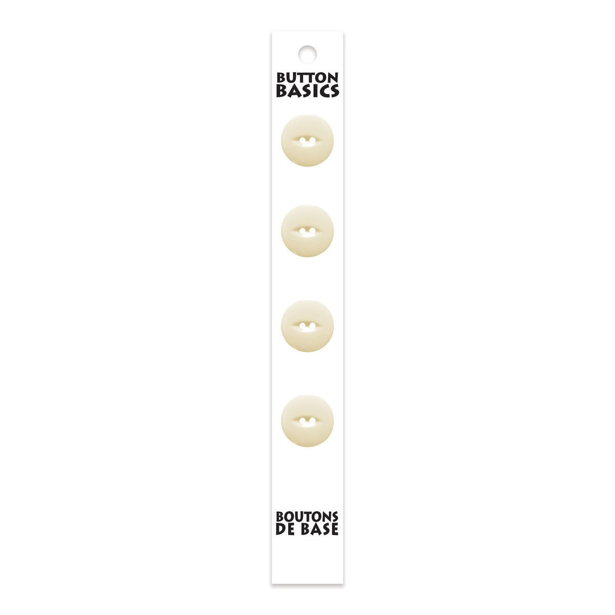 BUTTON BASICS 2-Hole Buttons – 14 mm (1/2 in.) – 4 pcs – alternate product view