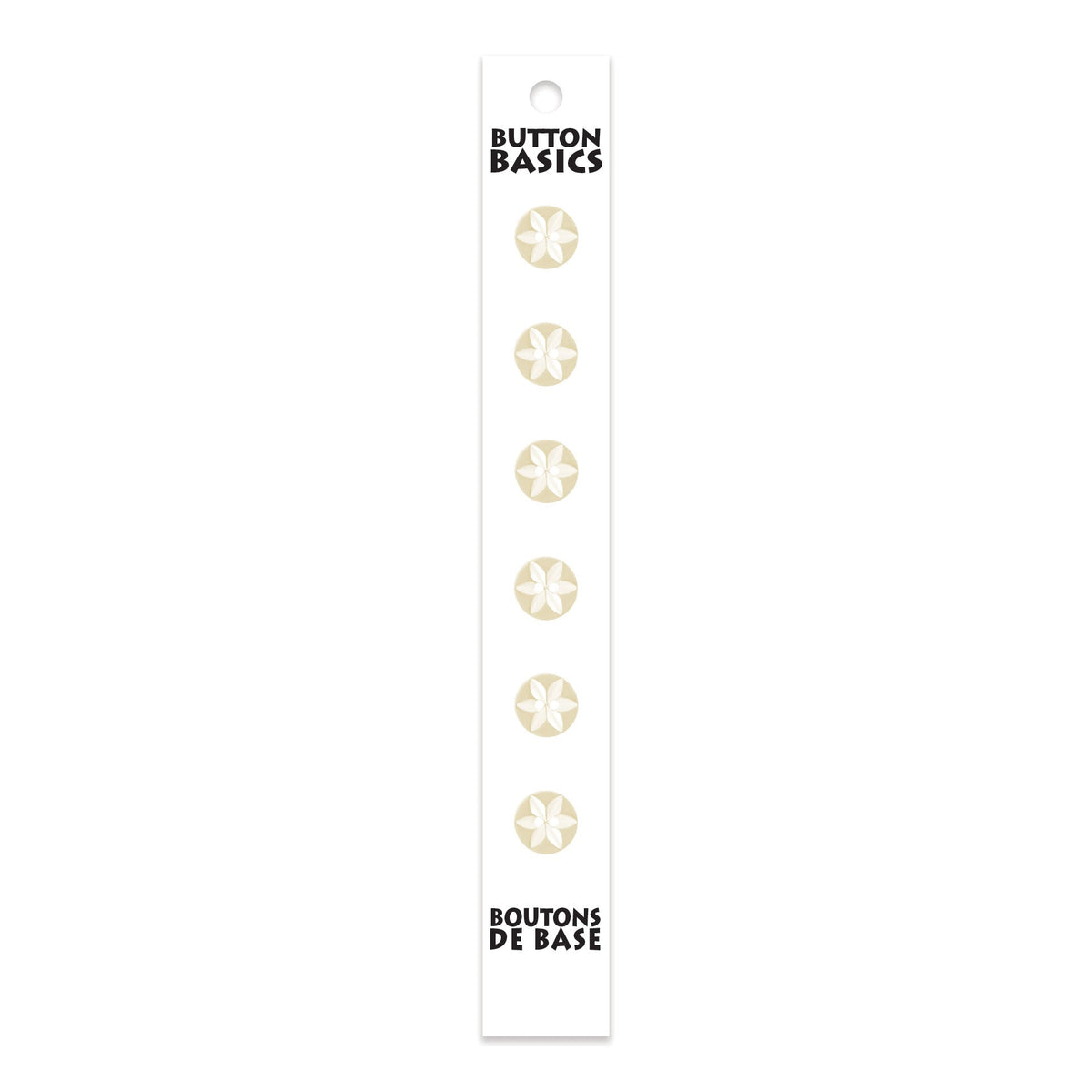 BUTTON BASICS 2-Hole Buttons – 10 mm (3/8 in.) – 6 pcs – alternate product view