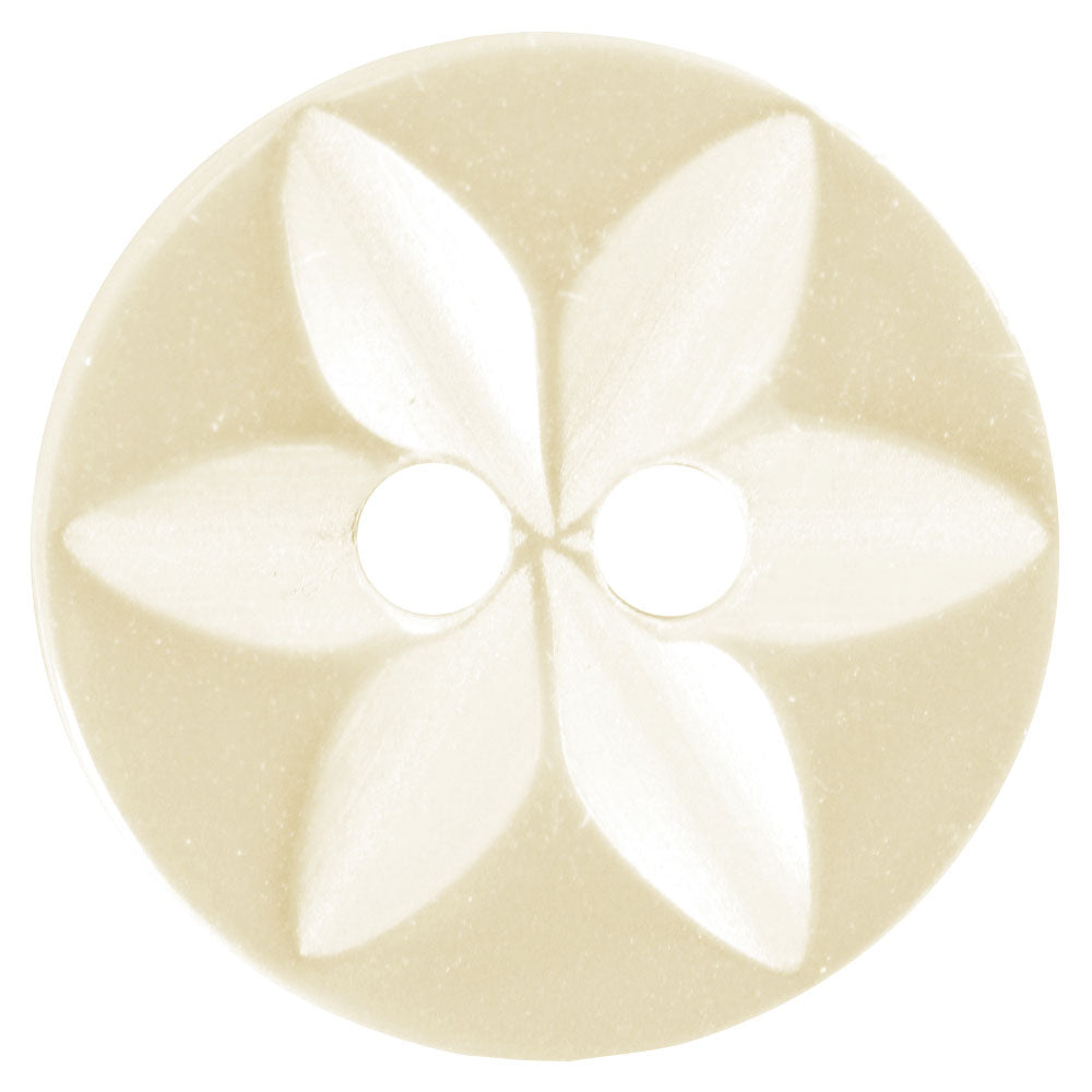 BUTTON BASICS 2-Hole Buttons 14 mm (1/2 in.) - Yellow, 5 Count